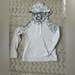 Camo color block sweatshirt. Size small.